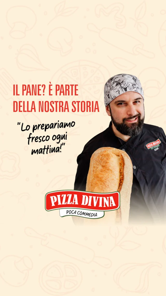 🍞 Ogni giorno ricominciamo da qui.
Dal pane.

Lo prepariamo ogni mattina, con il tempo che serve e la stessa cura che mettiamo nelle nostre pizze.
Pezzatura da 1 kg.
Disponibile anche a metà.
Crosta fragrante.
Mollica leggera.
E una shelf life fino a 4 giorni, perché qualità significa anche un pane che conserva fragranza e struttura nel tempo.

Per noi non è un contorno.
È parte della nostra storia.
Lo trovi ogni giorno, appena sfornato.
Vi aspettiamo a Gemona!

📍 Via Taboga, 143, Gemona del Friuli
📞 +39 389 901 7880

#pane #prenotazione #pizzadivina #gemonadelfriuli #produzione